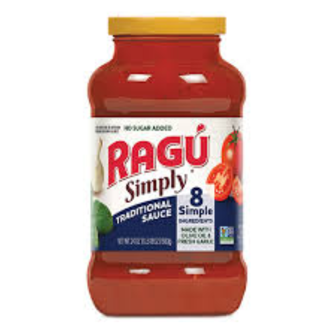 RAGU SIMPLY SAUCE TRADITIONAL NAS 24OZ